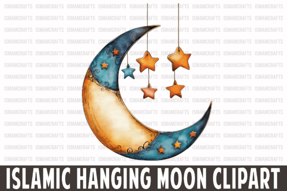 Download Islamic Hanging Moon Clipart PNG - Premium Resources